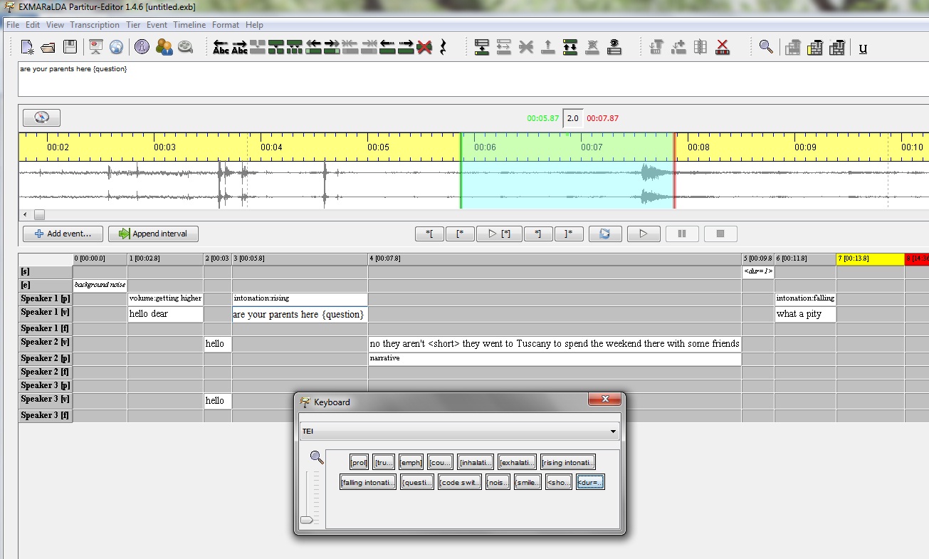 Partitur editor